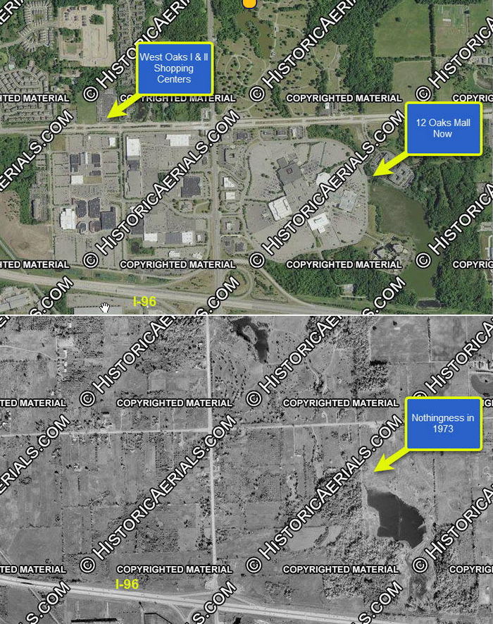 Twelve Oaks Mall - Then Vs Now